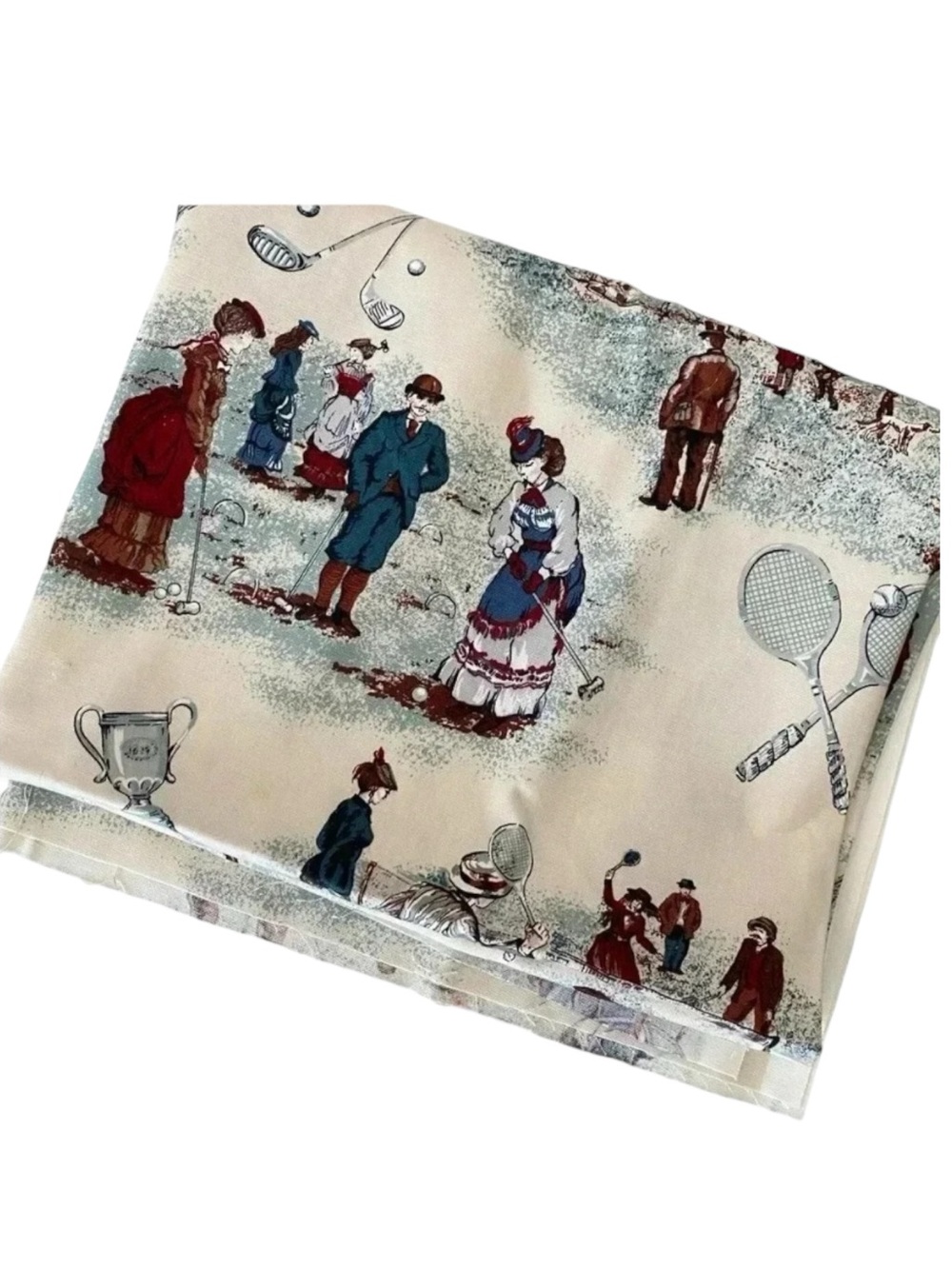 House N Home Country Club Theme Golf Tennis Vintage Style interiors Fabric
